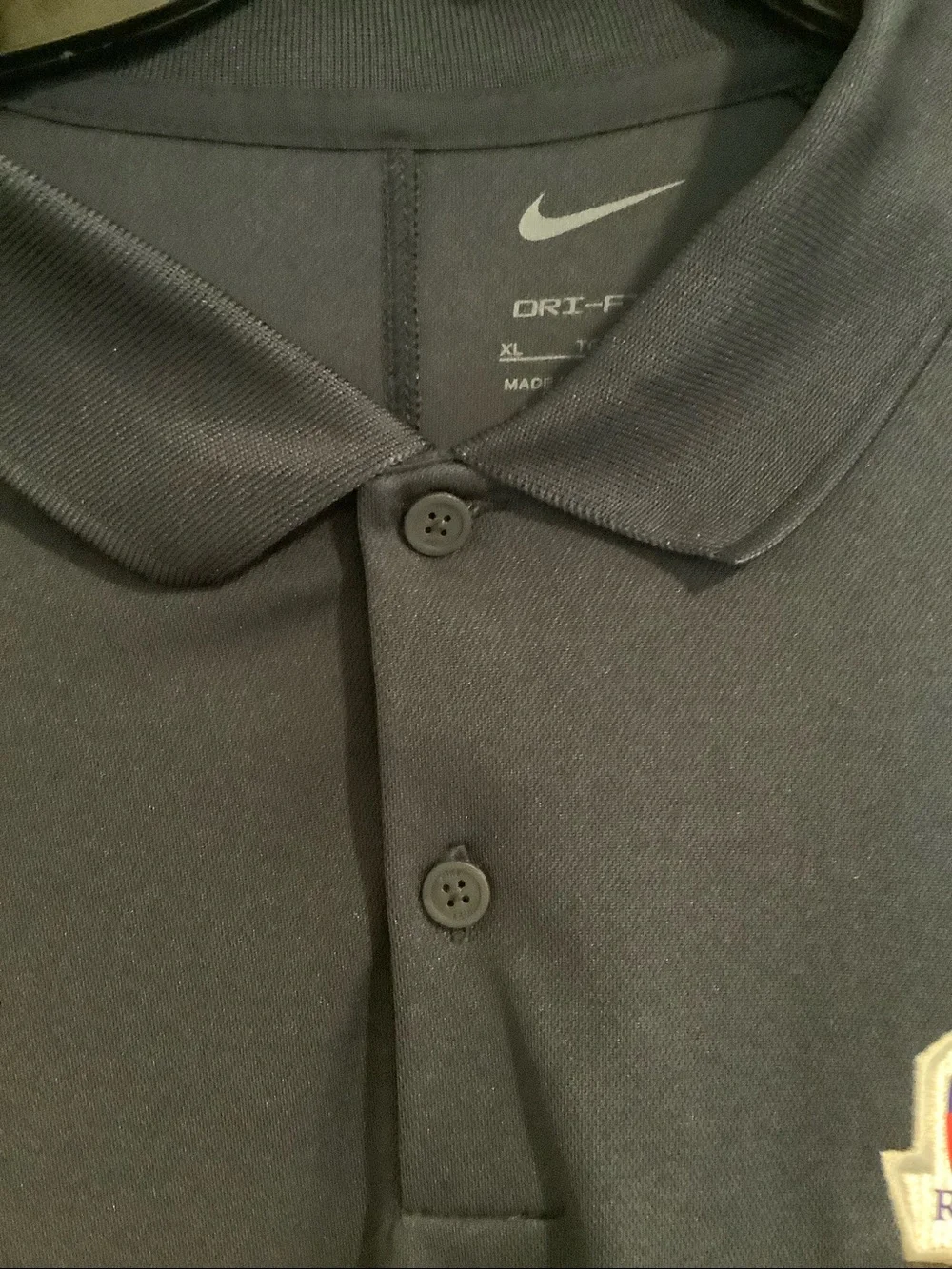 NWOT NIKE Navy Blue Dri-Fit 2025 Ryder Cup Bethpage Black Polo Golf Shirt XL